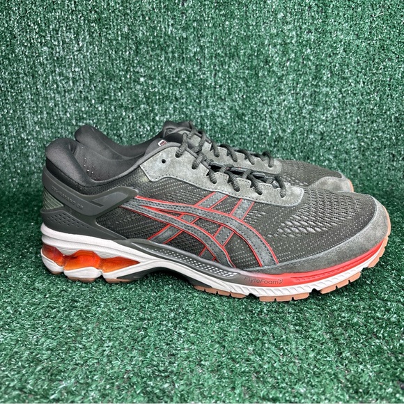 Asics Gel-Kayano 26 Sneakers Shoes Mantle Green-Olive Canvas Mens 12 Suede RARE